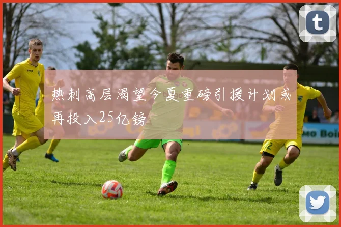 热刺高层渴望今夏重磅引援计划或再投入25亿镑